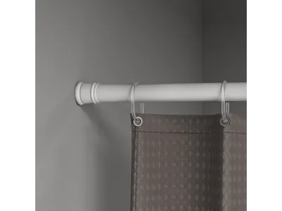 Карниз для ванной IDDIS Elegante 110-200 см, белый матовый
