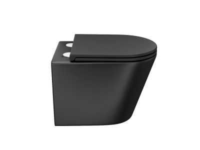 Унитаз подвесной IDDIS Calipso, черный матовый (CALR3BMi25)