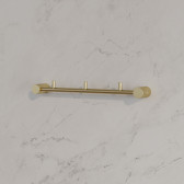 Планка на 3 крючка IDDIS Petite нержавеющая сталь, золото матовое (PETG0S3i41)