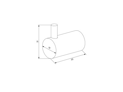 Комплект одинарных крючков IDDIS Petite сплав металлов, хром матовый (PET2SS2i41)