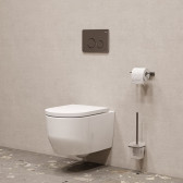 Смывная клавиша Unisteel механич., матовый графит IDDIS
