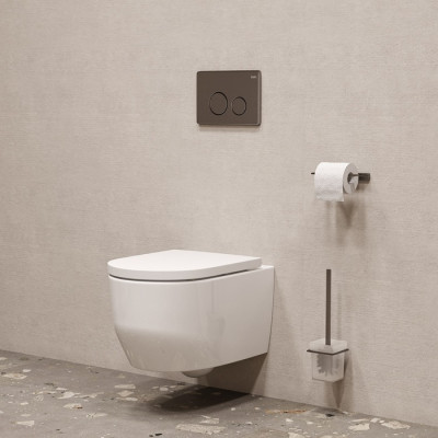 Смывная клавиша Unisteel механич., матовый графит IDDIS
