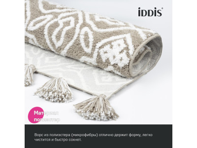 Коврик для ванной комнаты 50x80 микрофибра бежевый IDDIS Décor (DT02P58i12)