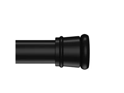 Карниз для ванной комнаты IDDIS Elegante 110-200 см, черный матовый (SRB0120i14)