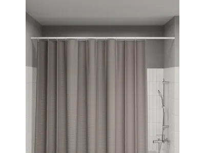 Карниз для ванной IDDIS Elegante 110-200 см, белый матовый
