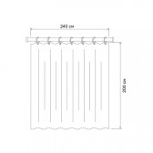 Штора для ванной IDDIS Base 200x240 см, Полиэстер (BD02P24i11)