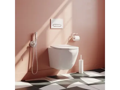 Подвесной безободковый унитаз Blanco Q IDDIS
