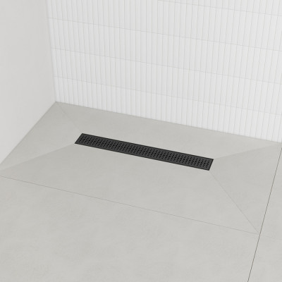 Лоток душевой IDDIS Perfex сифон 360, комбинированный затвор, перфор. решетка, 500мм, графит (975B5GM20DZ)