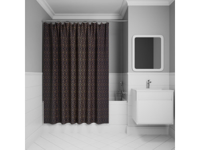 Штора для ванной IDDIS Base 200x240 см, Полиэстер, синий (BG05P24i11)