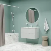 Смеситель для ванны, матовый белый, Ray, IDDIS, RAYWT02i02WA