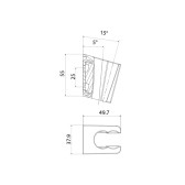 Держатель для лейки черный 080 IDDIS Shower Holder (080BL00i53)