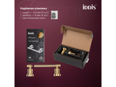 Держатель для туалетной бумаги IDDIS Виндзор (Windsor) золото матовое (WINMG00i43)