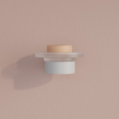 Мыльница, нержавеющая сталь, Petite, белый матовый, IDDIS, PETWTSGi42