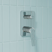 Встраиваемая система с тропическим и ручным душем, глянцевый хром, Parker, IDDIS, PARSB02i67