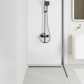 Лоток душевой IDDIS Perfex сифон 360, комбинированный затвор, перфор. решетка, 800мм, графит (975B8GM20DZ)