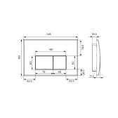 Клавиша смыва IDDI Optima Home универсальная, глянцевый белый (OPH10W0i77)