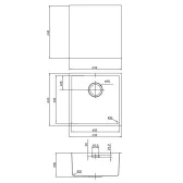Мойка IDDIS  Edifice для подстольного монтажа золото (EDI44B0i77)