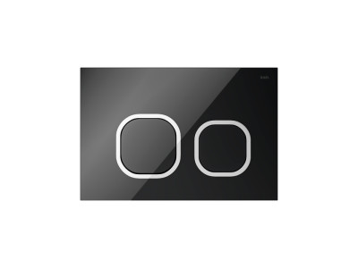Клавиша смыва IDDIS чёрная Uniglass 001 (UNG01BCi77)