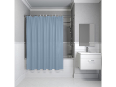 Штора IDDIS для ванной 200x180 см светло-серый PE (P09PE18i11)
