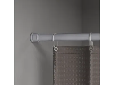 Карниз для ванной комнаты IDDIS Elegante, серый матовый, 110-200 см, артикул SRC0120i14
