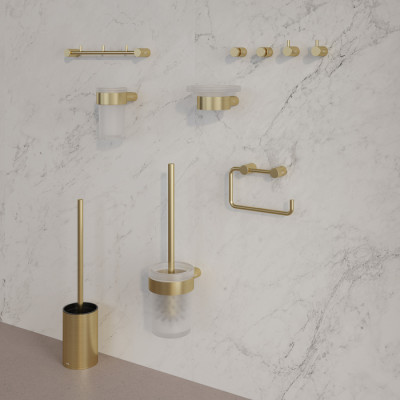 Планка на 3 крючка IDDIS Petite нержавеющая сталь, золото матовое (PETG0S3i41)