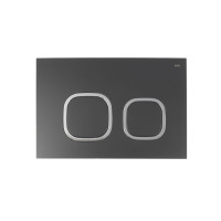 Клавиша смыва IDDIS Unifix универсальная, чёрная 004 (UNIS4BCi77)