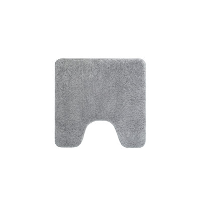 Коврик для ванной комнаты с вырезом, 50х50, микрофибра, серый, IDDIS, BTLT02Mi12
