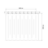 Штора для ванной IDDIS Бэйс (Base) 200x240 см, полиэстер, белый (BL08P24i11)