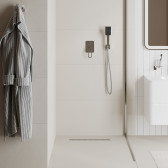 Лоток душевой, сифон 360, комбинированный затвор, перфорированная решетка, 800мм, хром, IDDIS, 975B8SB20DZ