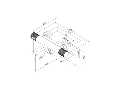 Смеситель для ванны с термостатом IDDIS Duna графит матовый (DUNGM02i74WA)