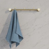 Планка на 3 крючка IDDIS Petite нержавеющая сталь, золото матовое (PETG0S3i41)