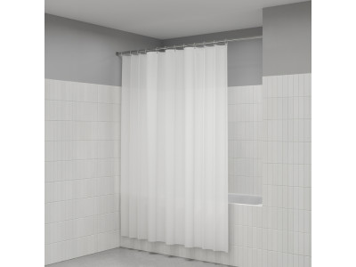 Штора для ванной IDDIS Бэйс (Base) 200x180 см, полиэстер, белый (BS08P18i11)