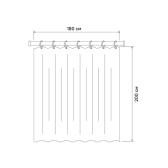 Штора для ванной IDDIS 200x180 см, Полиэстер (BP04P18i11)