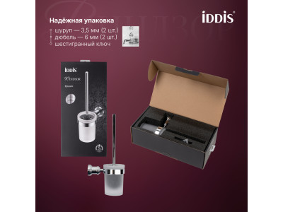 Ёршик IDDIS Виндзор (Windsor) матовое стекло, хром глянцевый (WINSCG0i47)