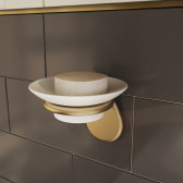 Мыльница IDDIS Oldie, керамика, сплав металлов, бронза, (OLDBRC0i42)