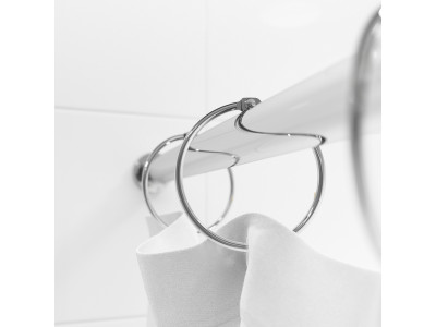 Набор колец для шторы в ванную комнату, металл, хром глянцевый, IDDIS, (RM03CHOi15)