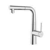 Смеситель для кухни IDDIS Pure с фильтром и выдвижным изливом, хром (PURSBPFi05N)