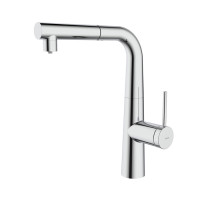 Смеситель для кухни IDDIS Pure с фильтром и выдвижным изливом, хром (PURSBPFi05N)