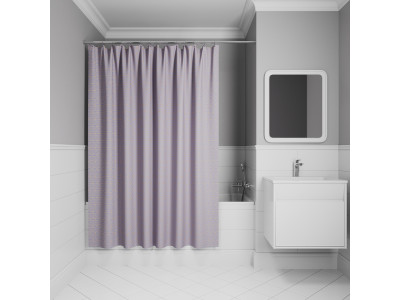 Штора для ванной IDDIS Base 200x240 см, Полиэстер, фиолетовый (BG02P24i11)