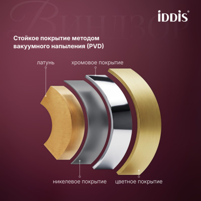 Смеситель для умывальника IDDIS Виндзор (Windsor) золото матовое (WINMG00i01)
