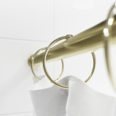 Набор колец для шторы в ванную комнату, металл, золотой матовый, IDDIS, (RM04GLOi15)