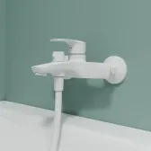 Смеситель для ванны, матовый белый, Ray, IDDIS, RAYWT02i02WA