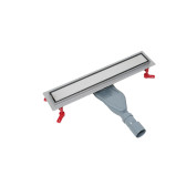 Лоток душевой, сифон 360, комбинированный затвор, двухсторонняя решетка, 500мм, хром, IDDIS, 975B5SB00DZ