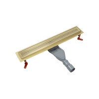 Лоток душевой IDDIS Perfex сифон 360, комбинированный затвор, перфорированная решетка, 600мм, золото (975B6MG20DZ)