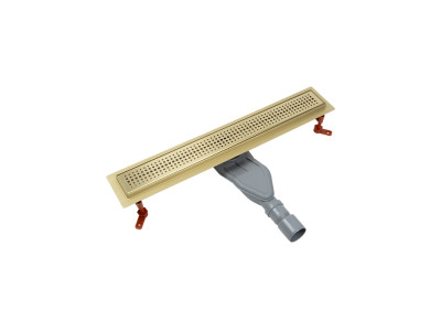 Лоток душевой IDDIS Perfex сифон 360, комбинированный затвор, перфорированная решетка, 600мм, золото (975B6MG20DZ)