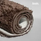 Коврик для ванной комнаты, 50x80, микрофибра, темно-коричневый, IDDIS, BSQS08Mi12