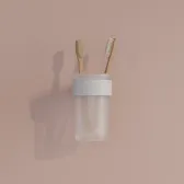 Стакан, нержавеющая сталь, Petite, белый матовый, IDDIS, PETWTSGi45