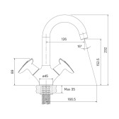 Смеситель для раковины IDDIS Copter (COPSB00i01)