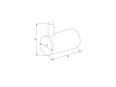 Комплект одинарных крючков IDDIS Petite, сплав металлов, черный матовый (PET2SB3i41)
