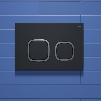 Клавиша смыва IDDIS Unifix универсальная, чёрная 004 (UNIS4BCi77)